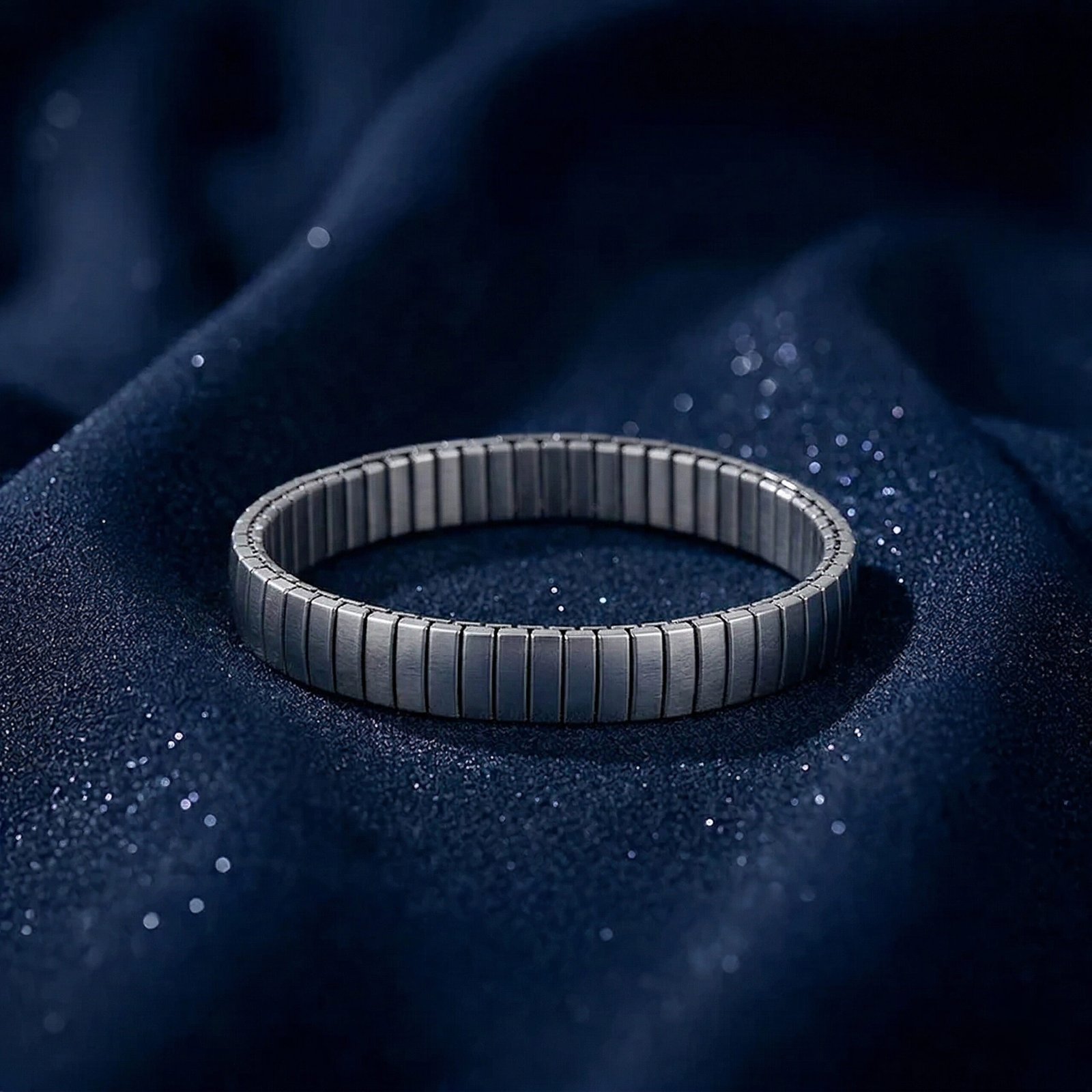 Silver Men's Flex Link Bracelet