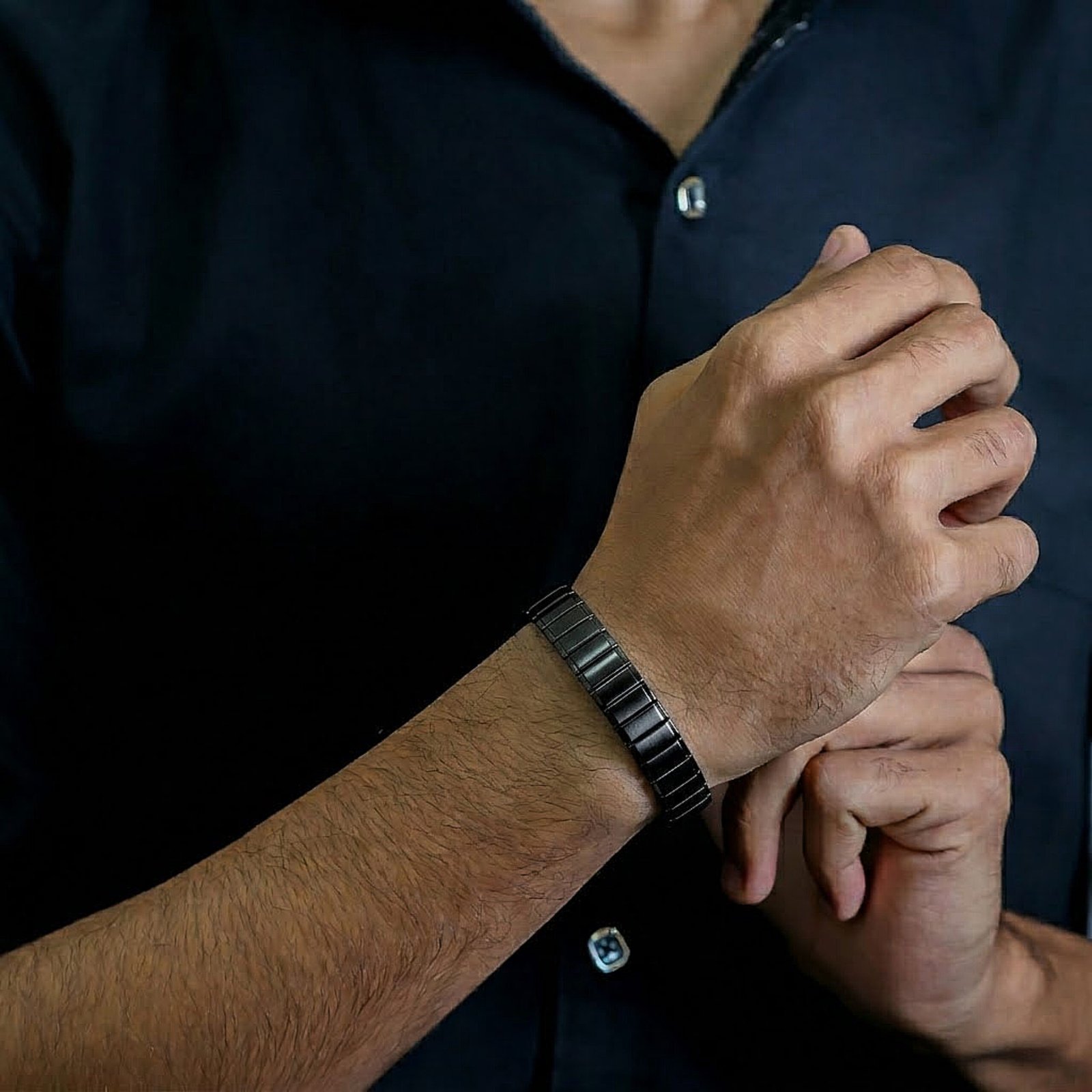 Men's Black Flex Bracelet