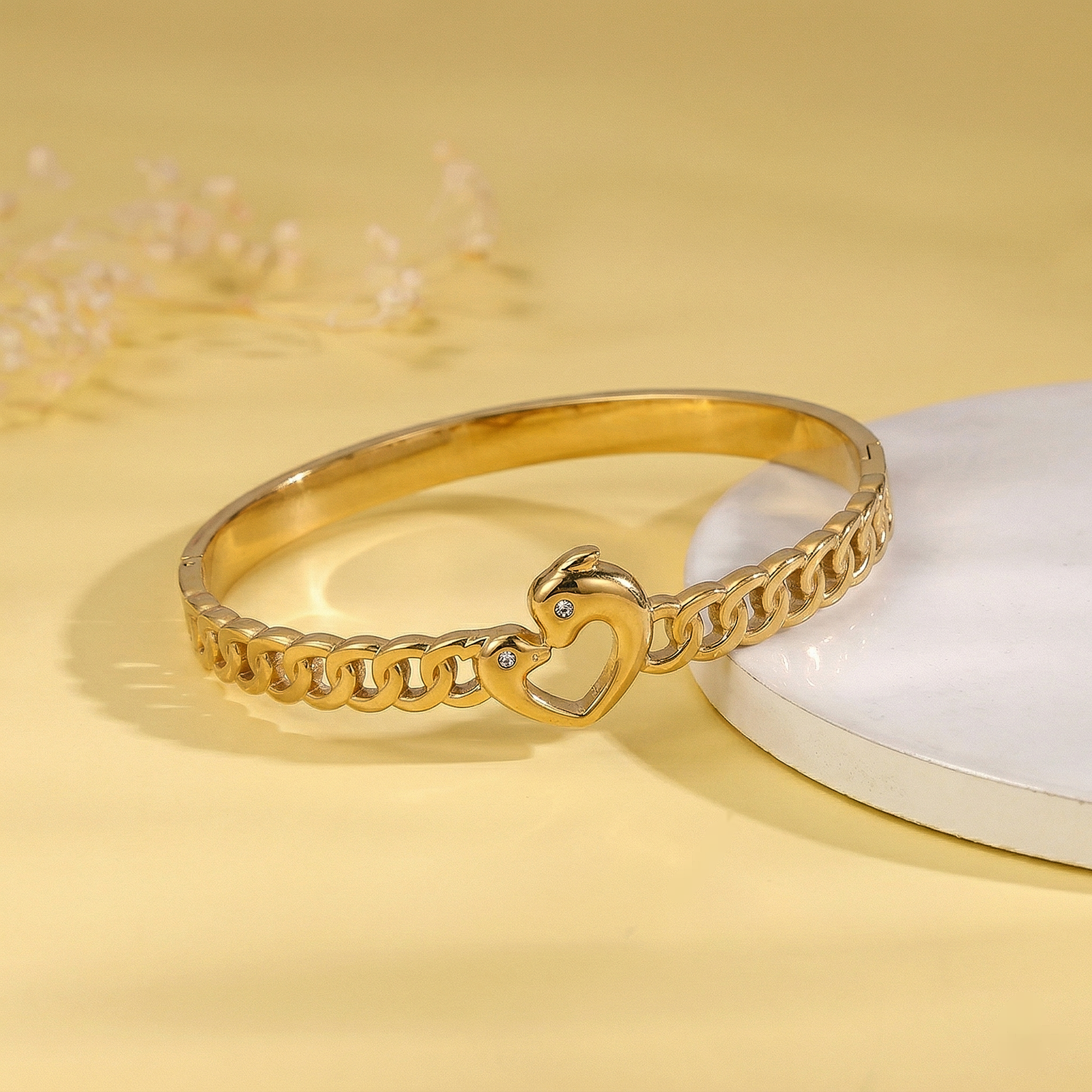 Eternal Heart With Dolphin Bracelet