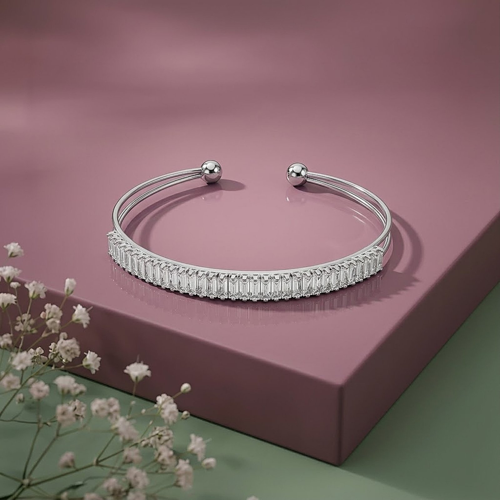 Radiant Crystal Cuff
