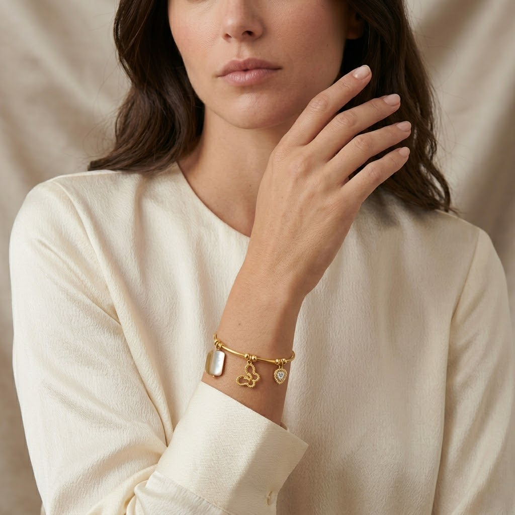 Butterfly Dream Charm Bangle