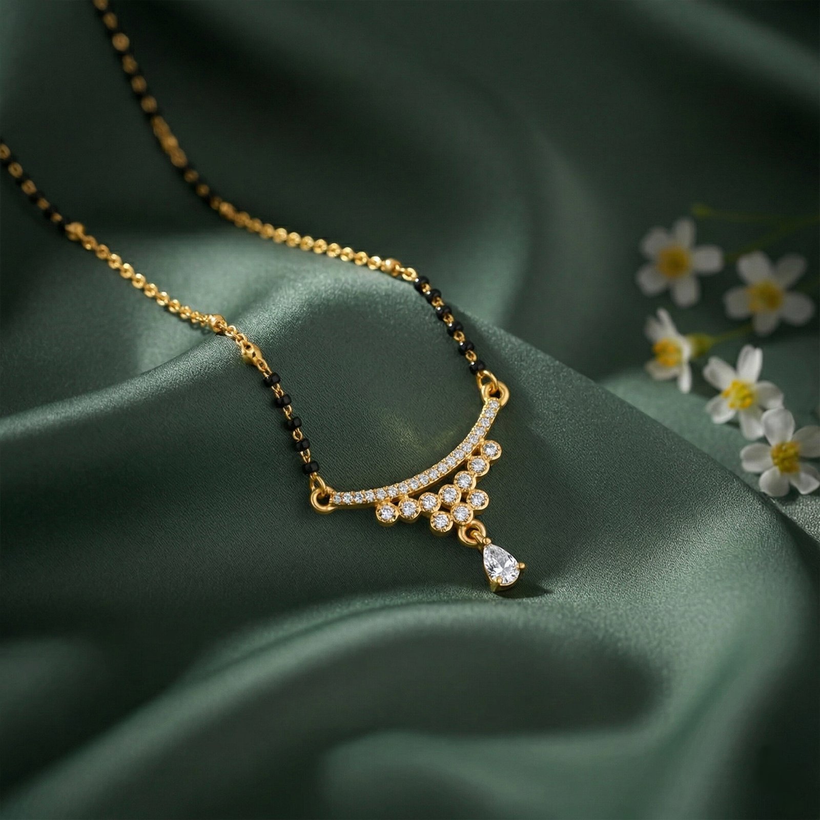 Elegant Drop Charm Mangalsutra