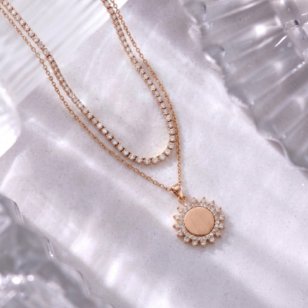 Dual Layer Radiance Pendant Necklace