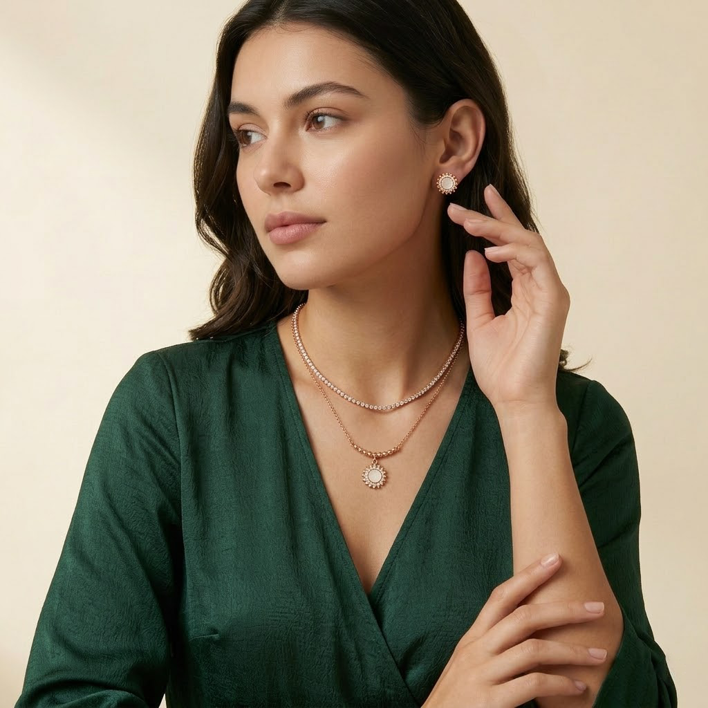 Dual Layer Radiance Pendant Necklace