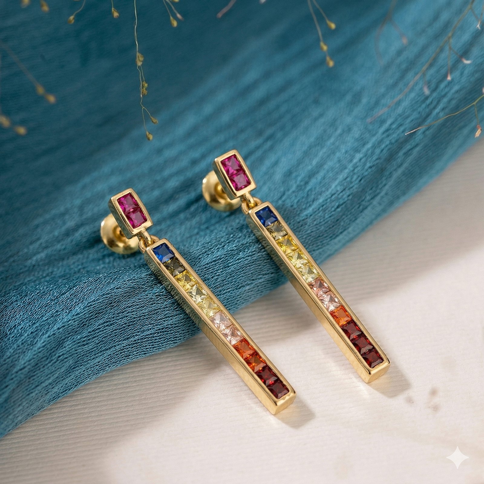 Rainbow Bar Pendant Set