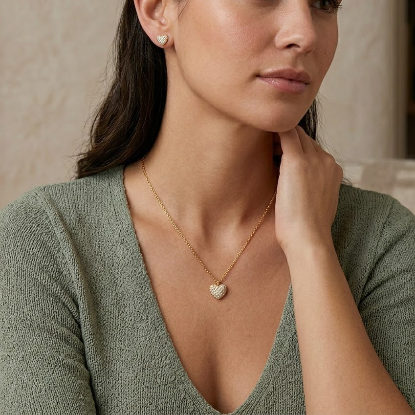 Brilliant Heart Sparkle Necklace