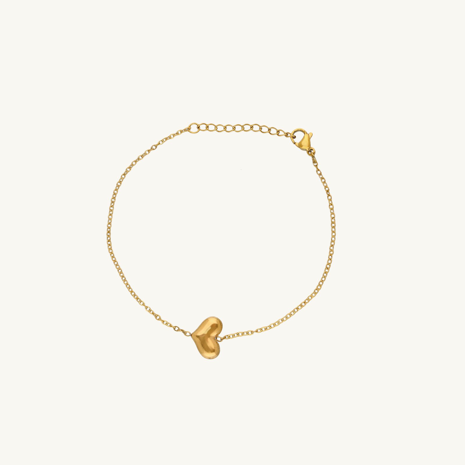 Golden Heart Love Pendant Set
