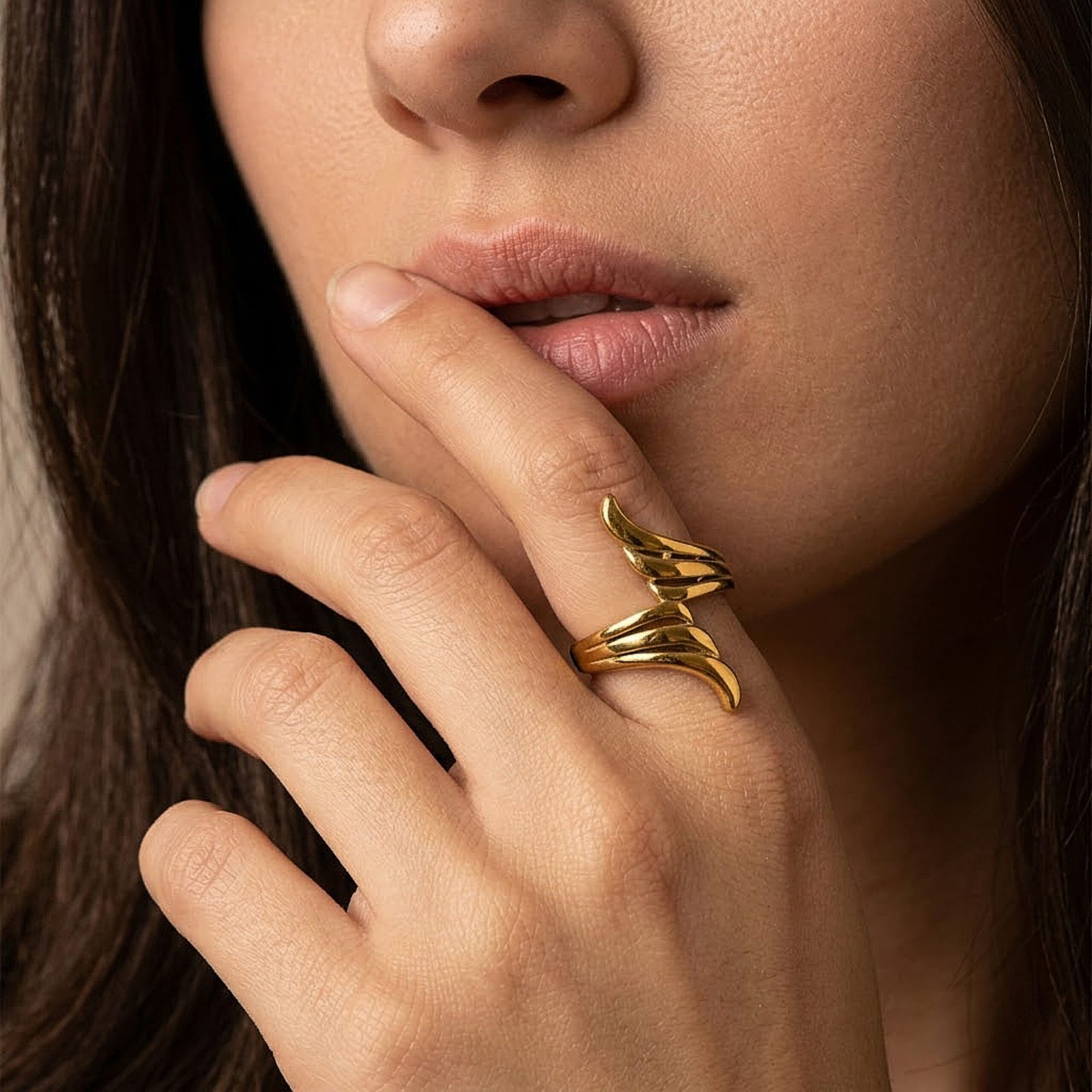 Sculpted Wave Ring