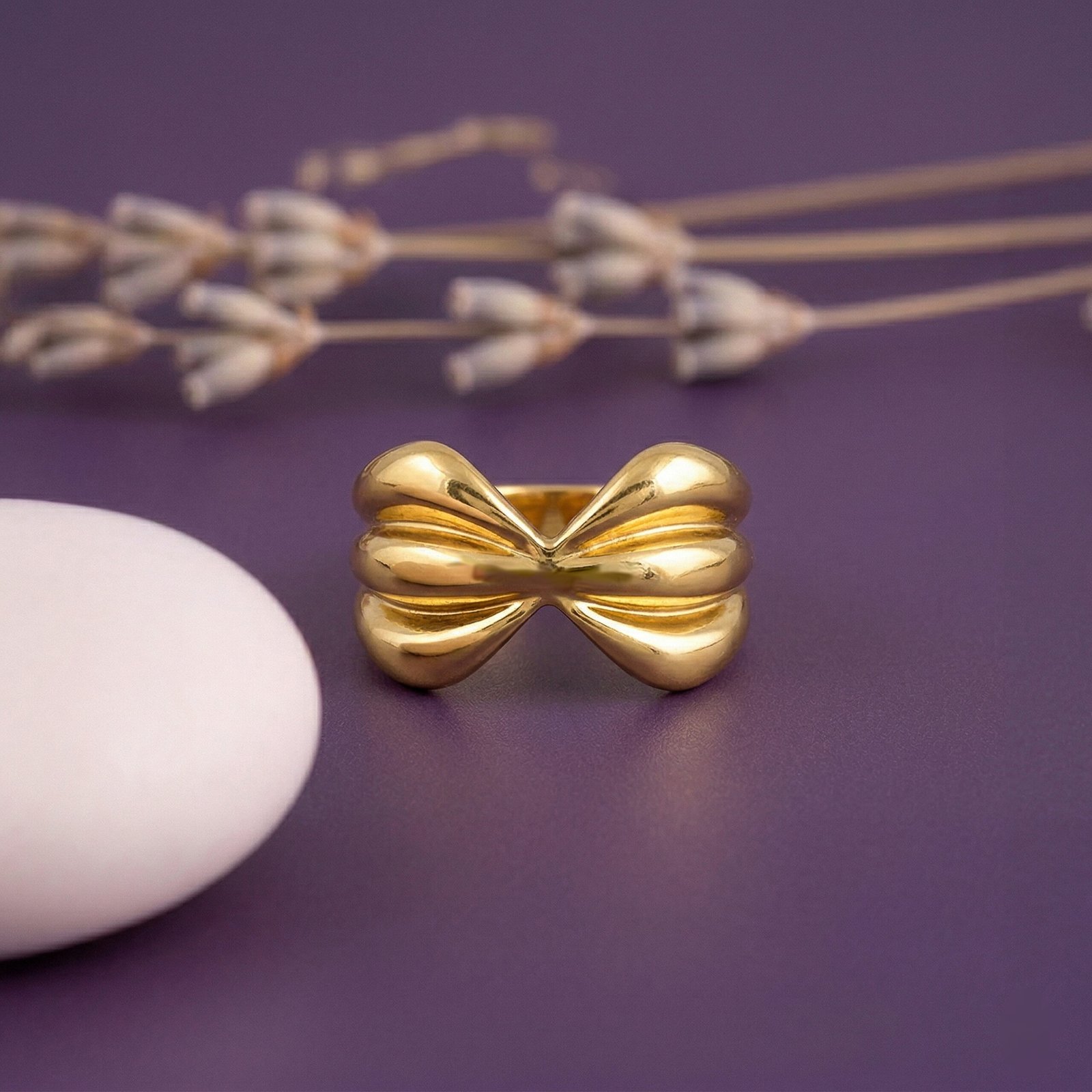 Modern Bow Shape Ring