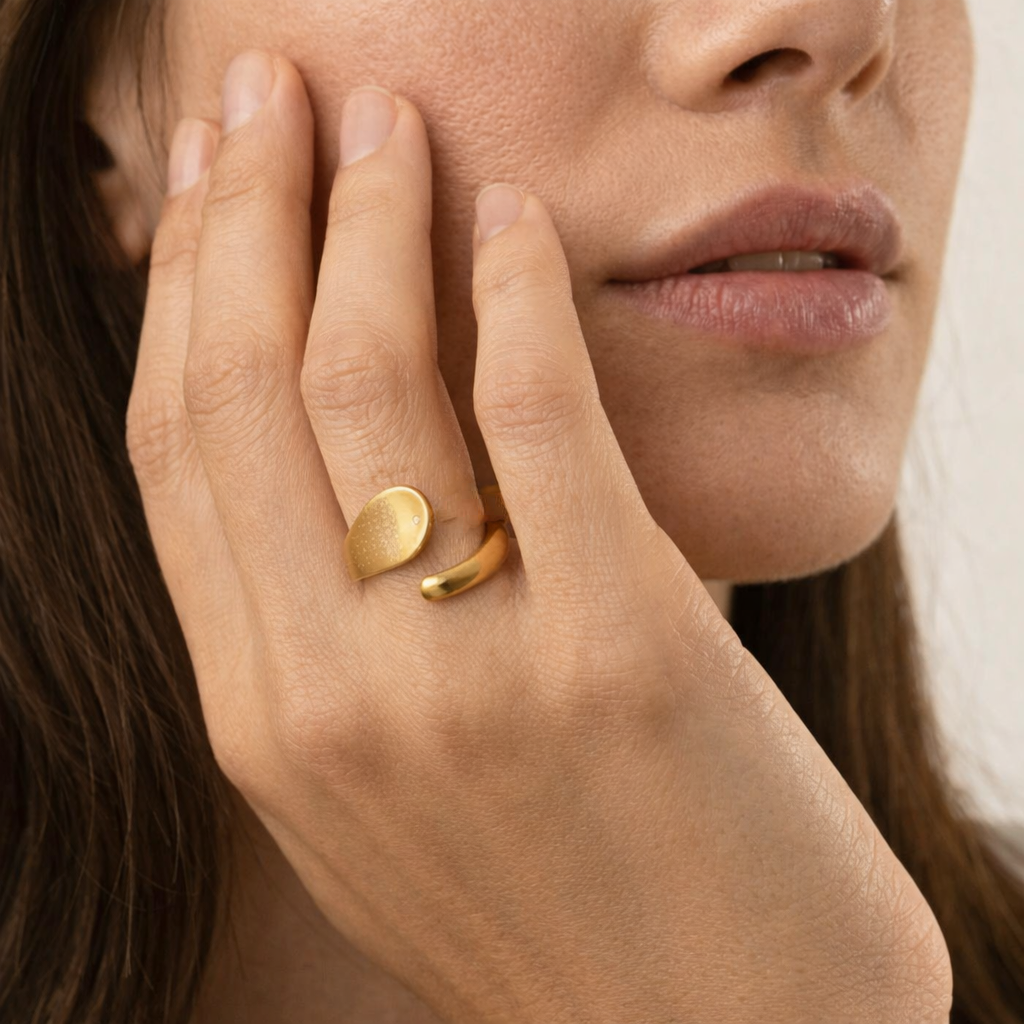 Minimal Dome Open Ring