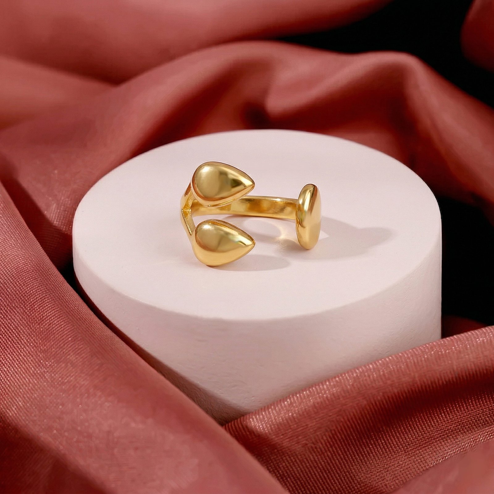 Triple Dome Open Ring