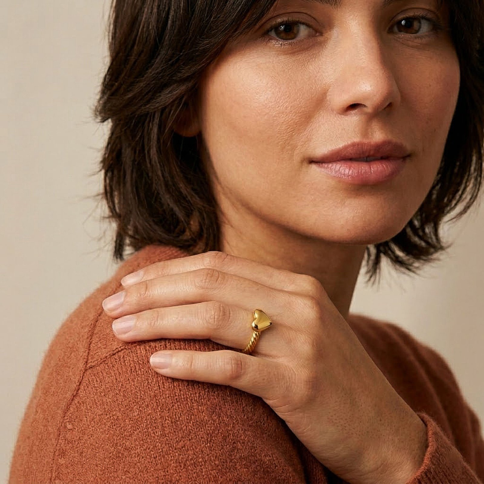 Classic Heart Dome Ring