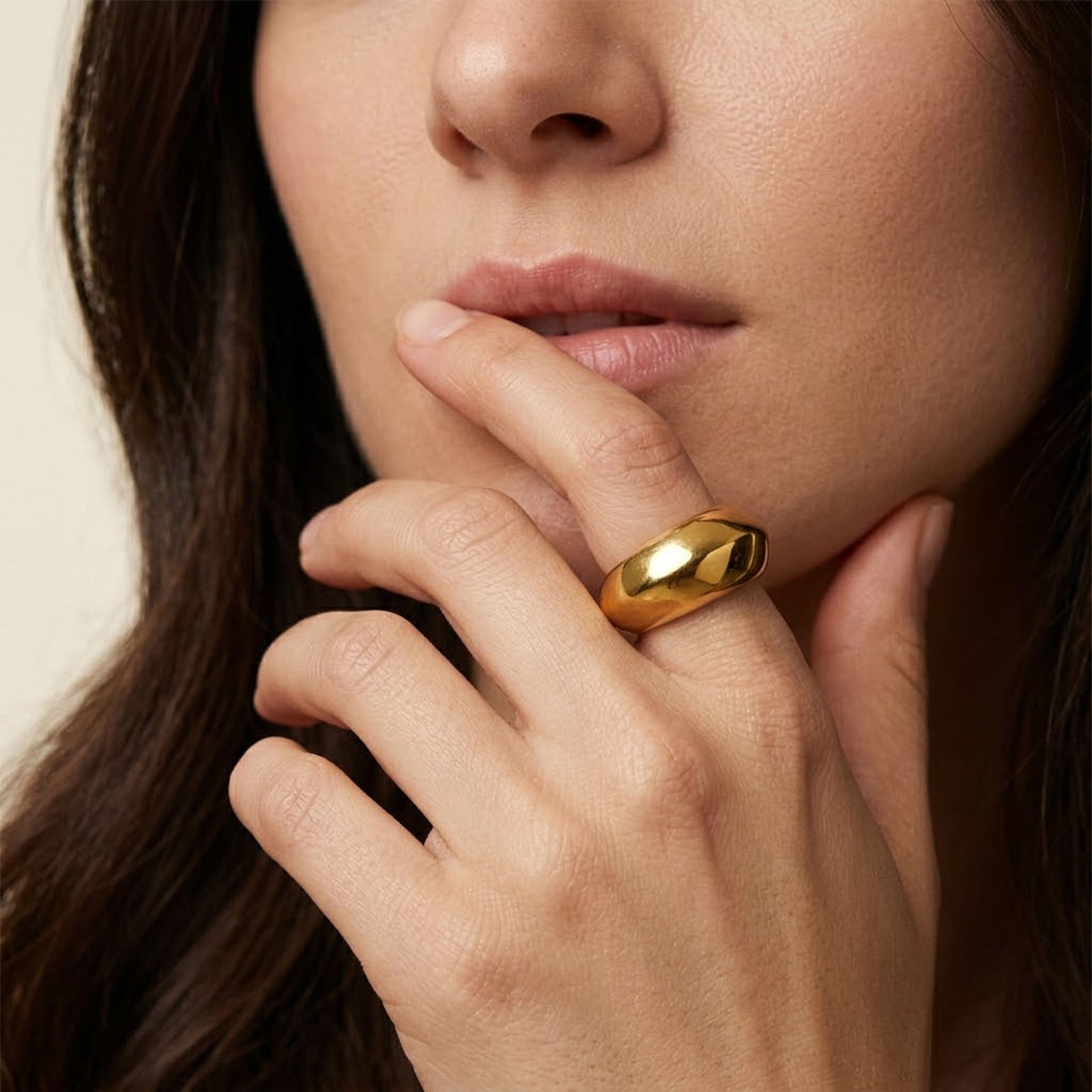 Minimal Dome Band Ring