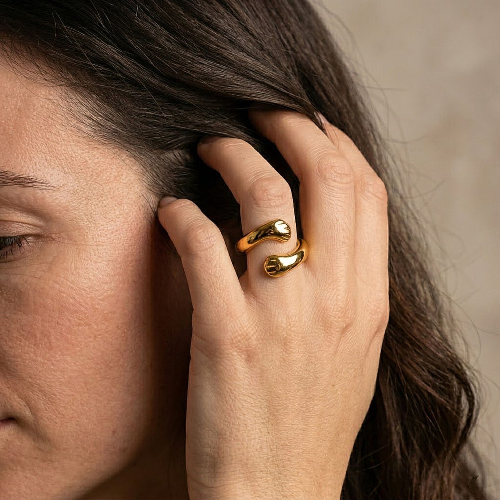Dual Curve Open Ring
