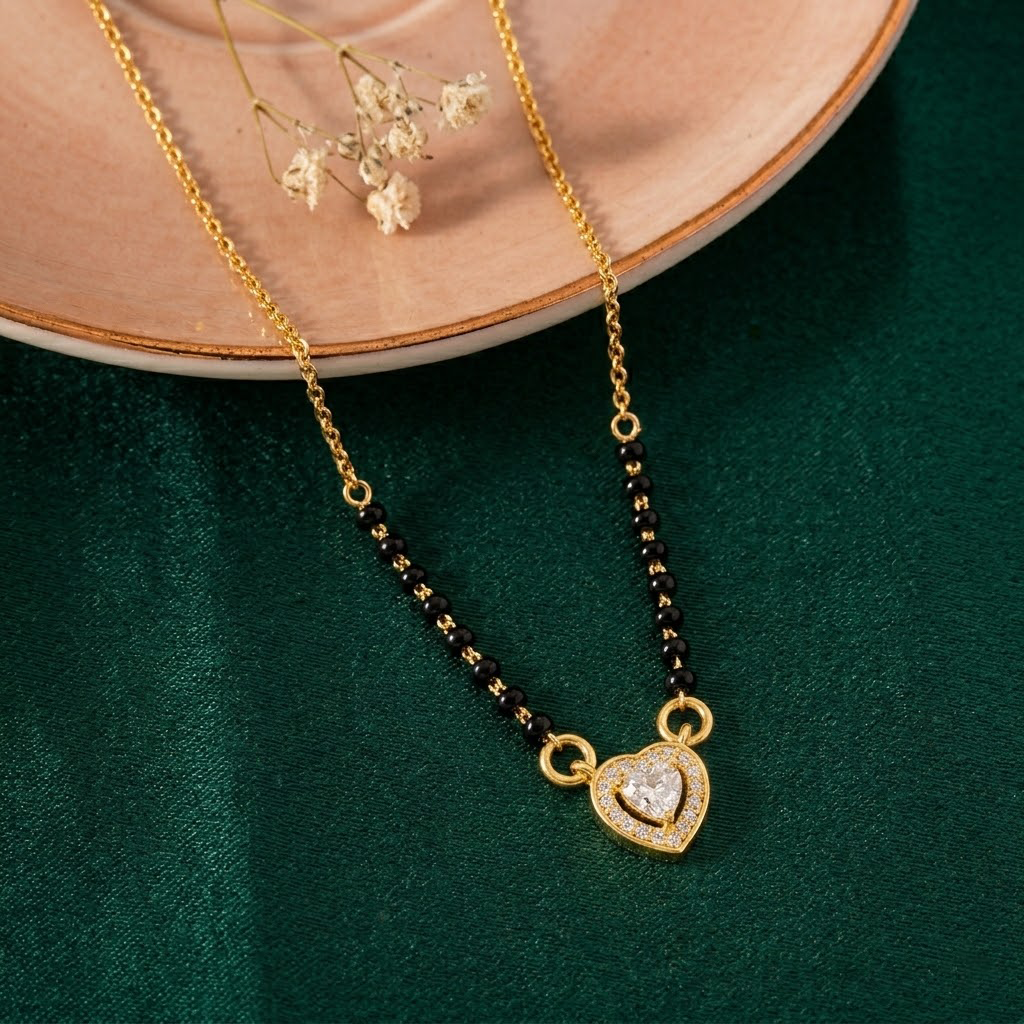 Heart Diamond Mangalsutra