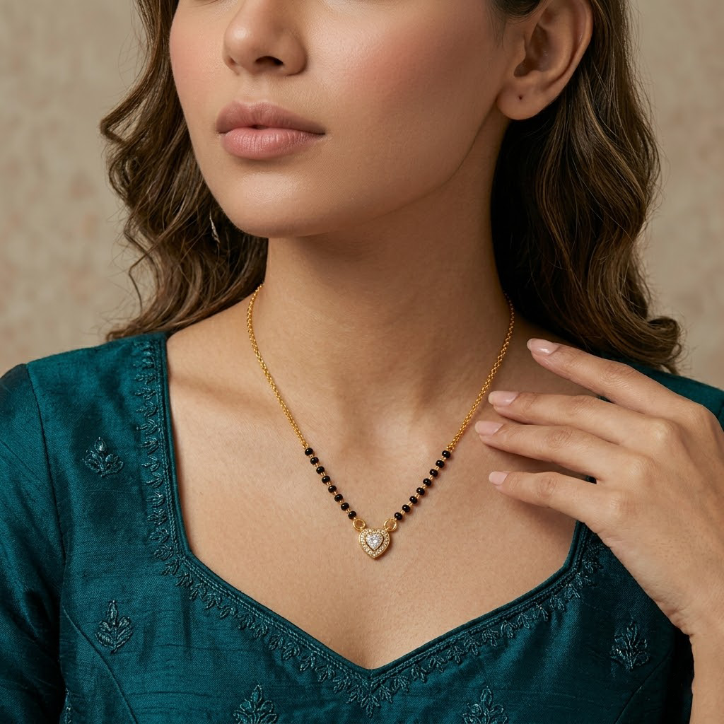 Heart Diamond Mangalsutra