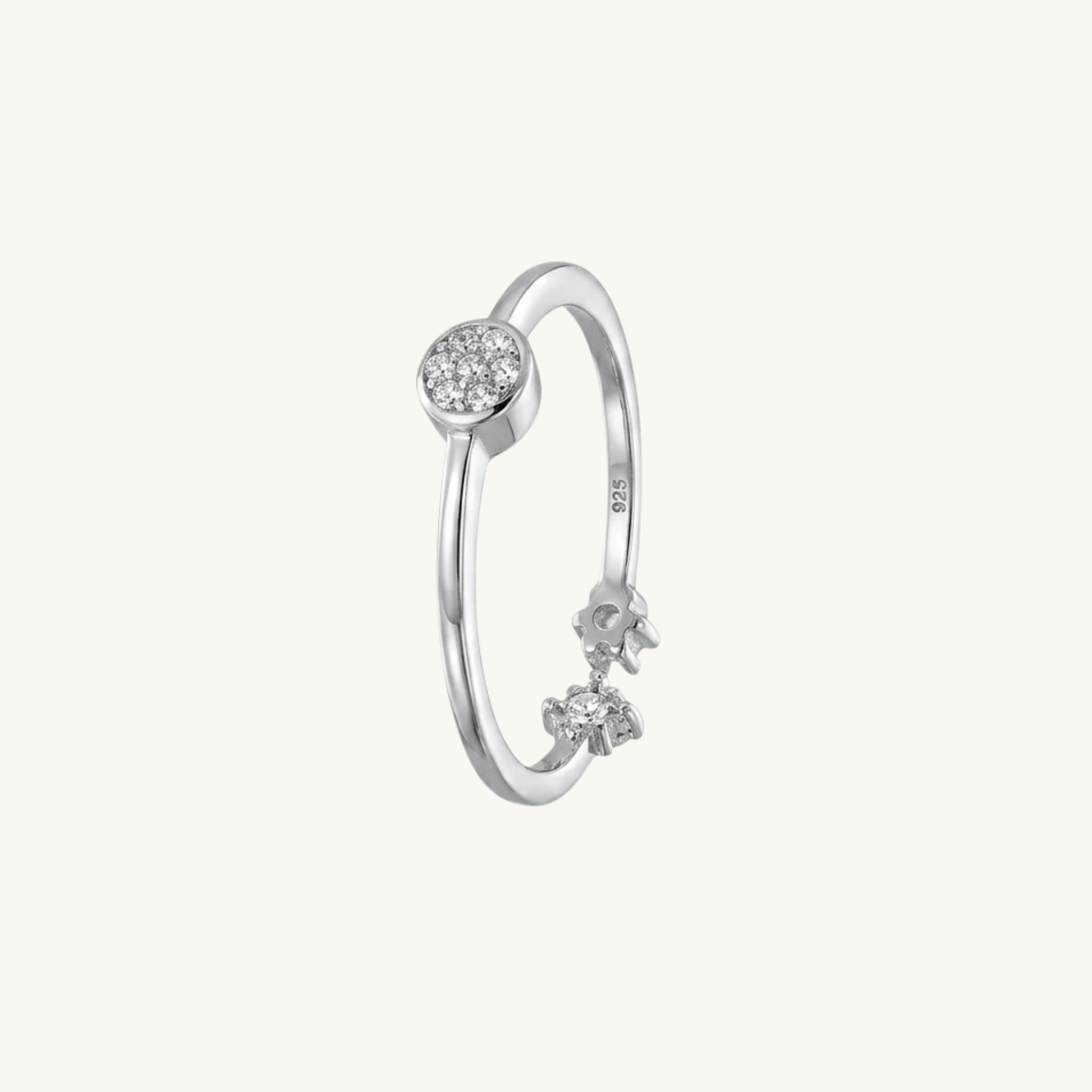 Celestial Bloom Silver Ring
