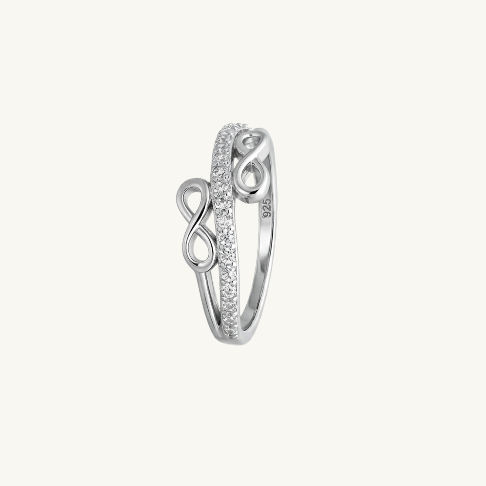 Infinity Twist Silver Ring