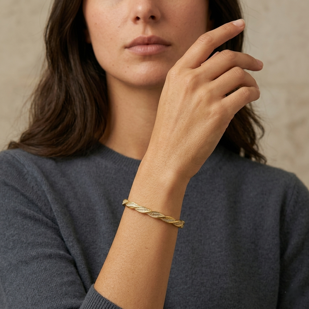 Golden Wave Bracelet