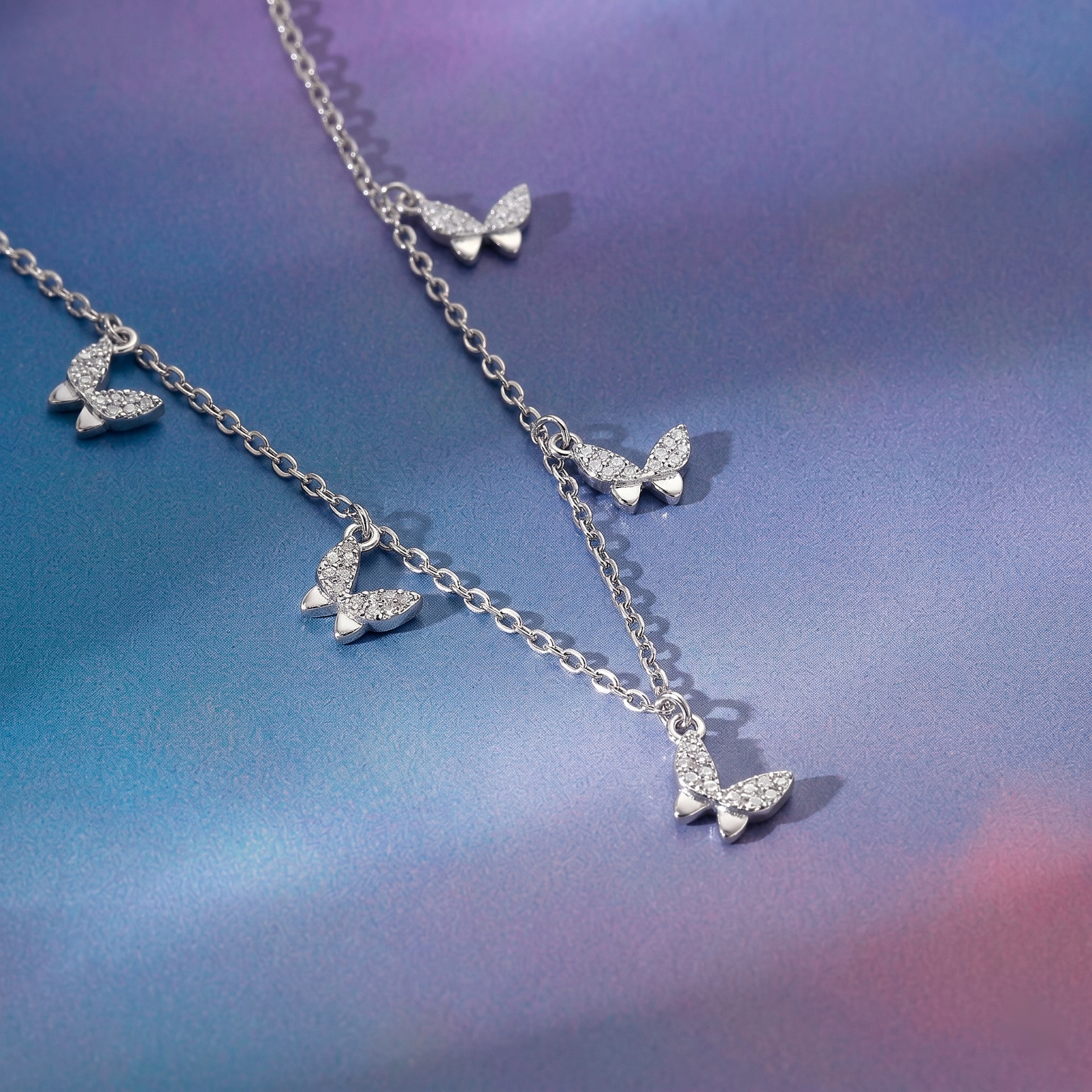 Butterfly Drop Charm Chain