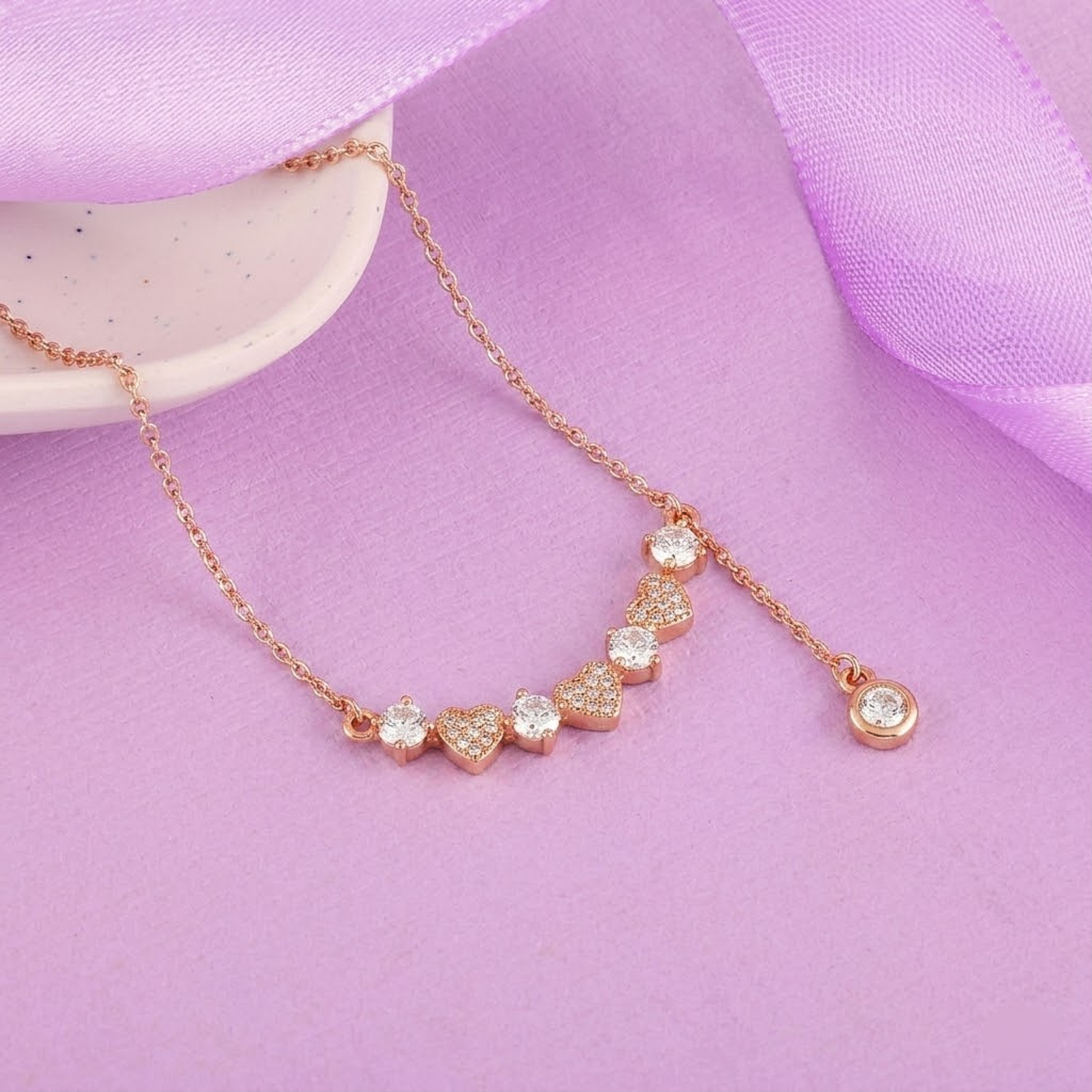 Crystal Heart Harmony Chain
