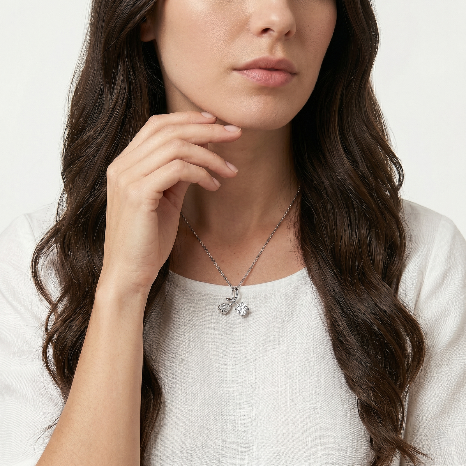 Blossom Crystal Drop Chain