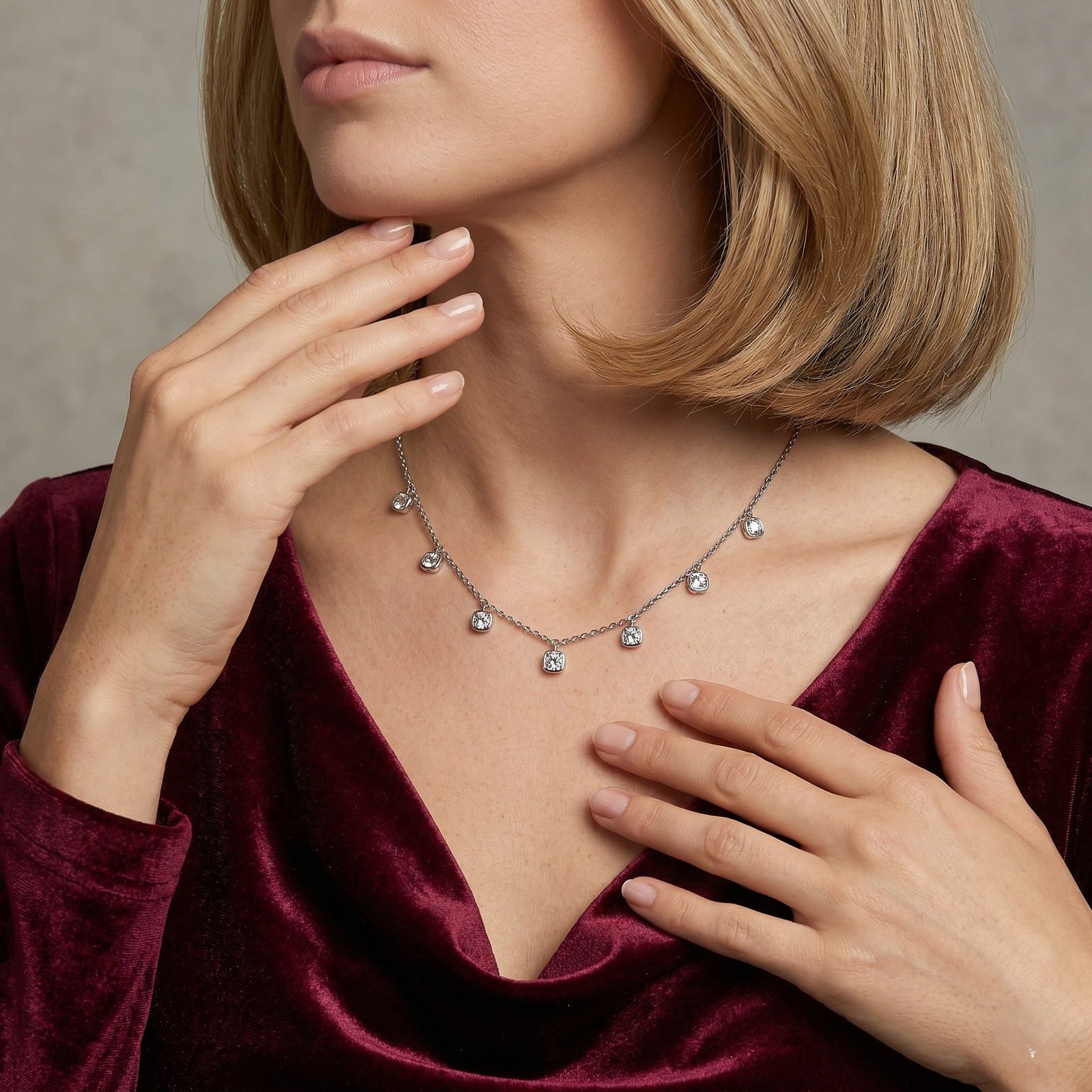 Minimal Square Crystal Charm Chain