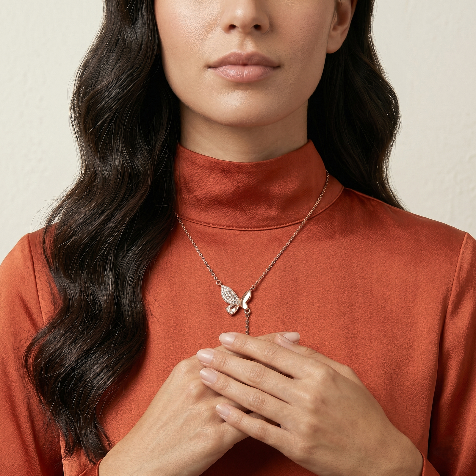 Golden Butterfly Drop Chain
