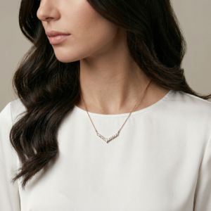 Radiant Arc Crystal Silver Chain hover