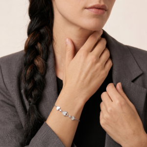 Sweet Heart Charm Silver Bracelet hover
