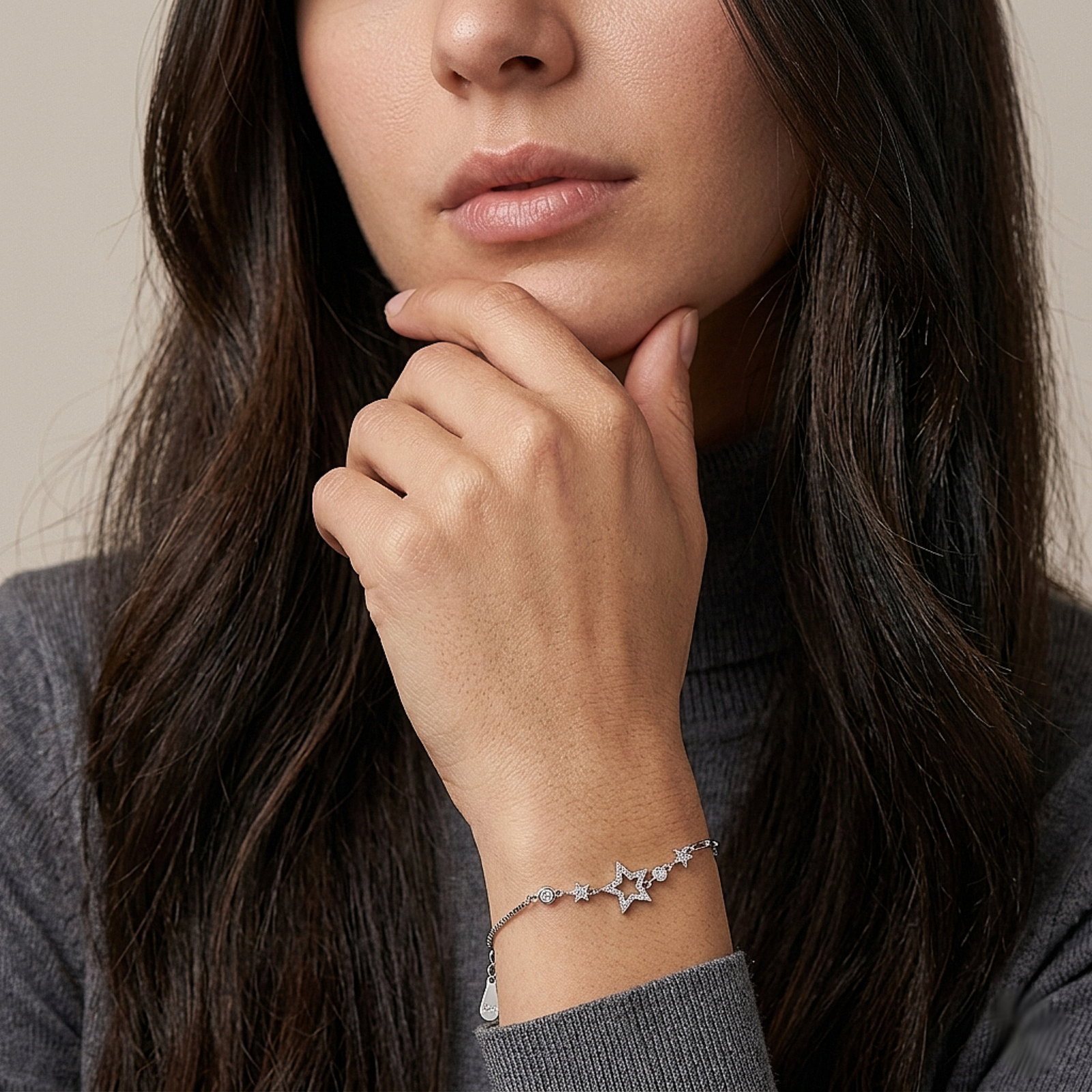 Celestial Star Spark Silver Bracelet