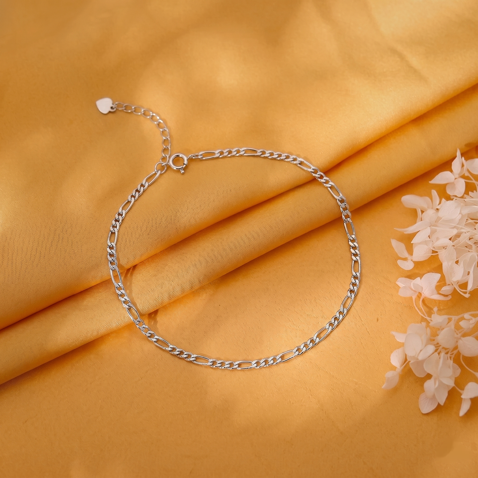 Classic Figaro Link Silver Anklet