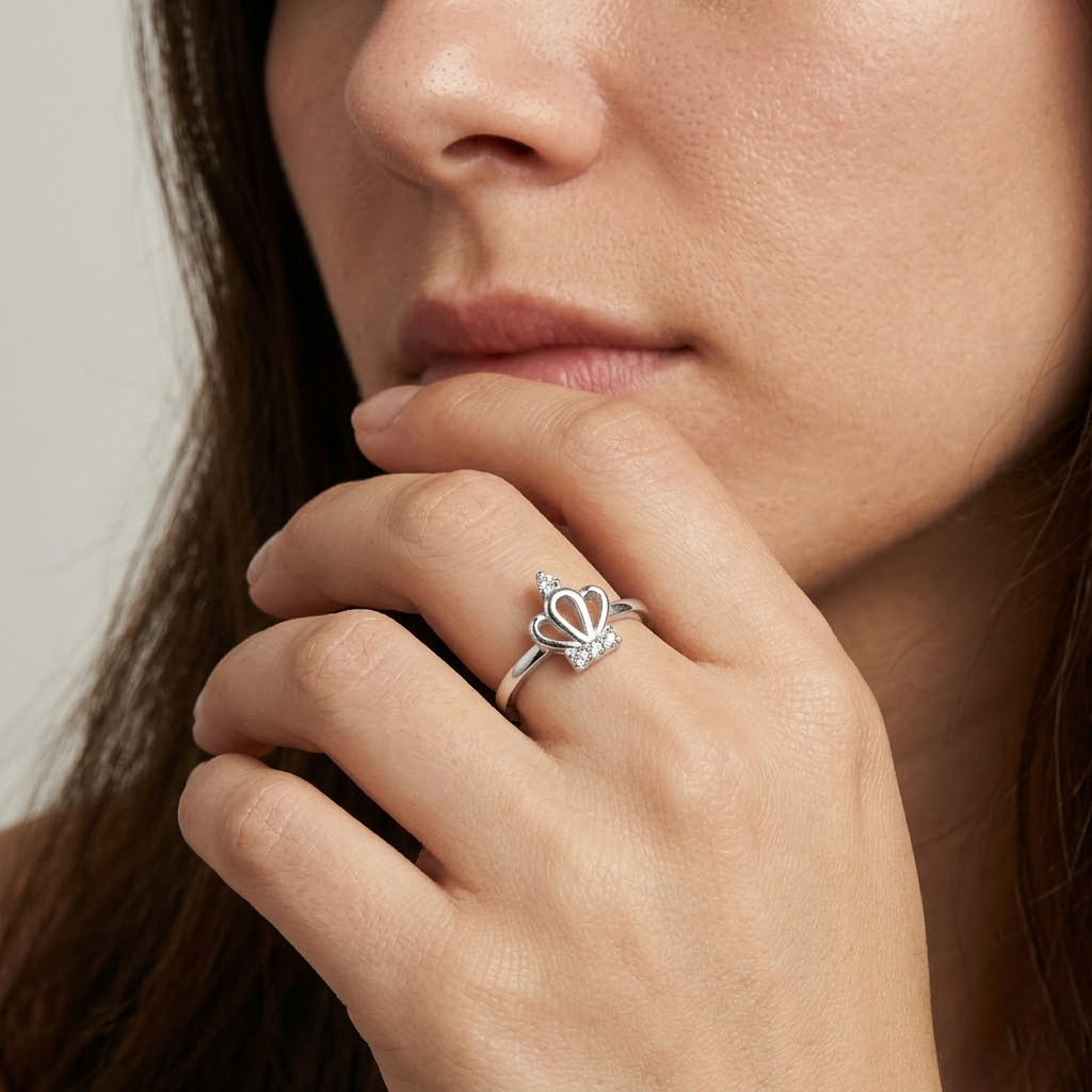 Royal Crown Silver Ring