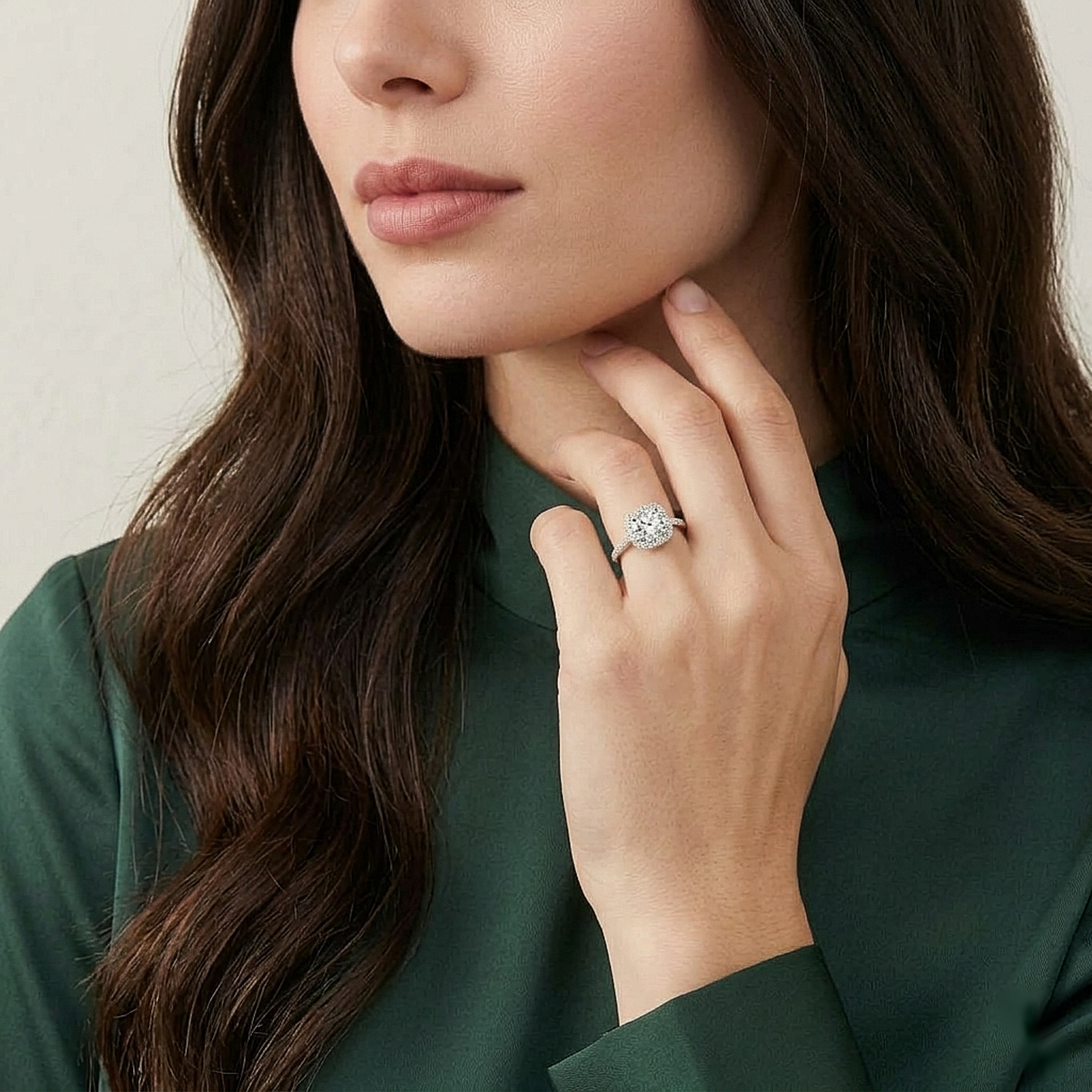 Royal Halo Silver Ring