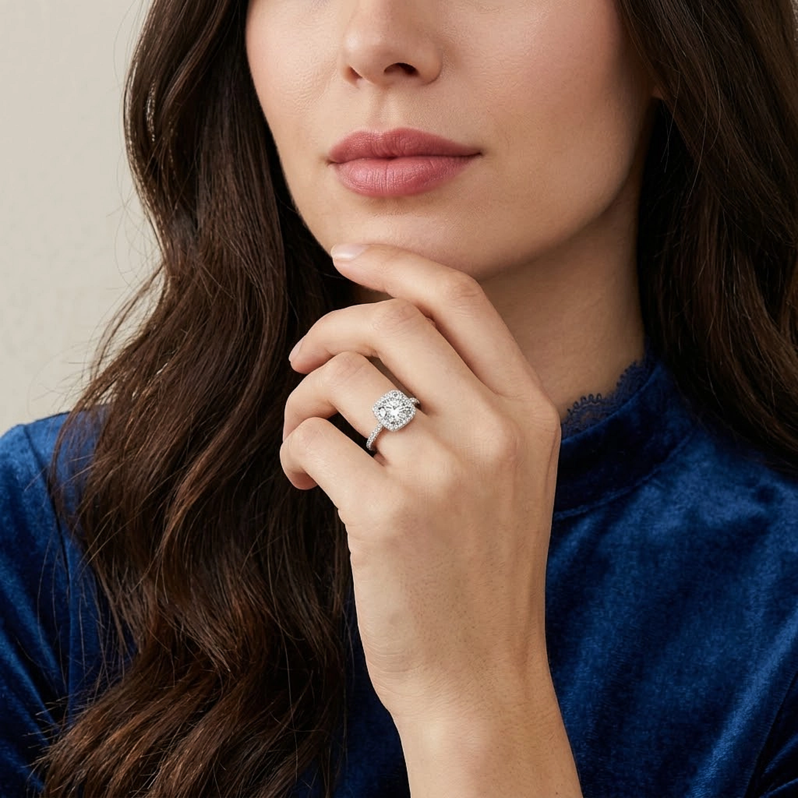 Royal Halo Silver Ring