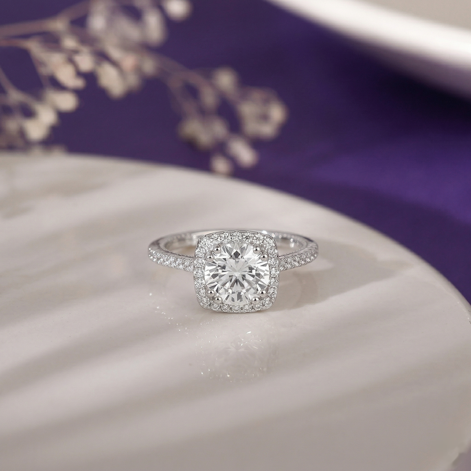 Royal Halo Silver Ring