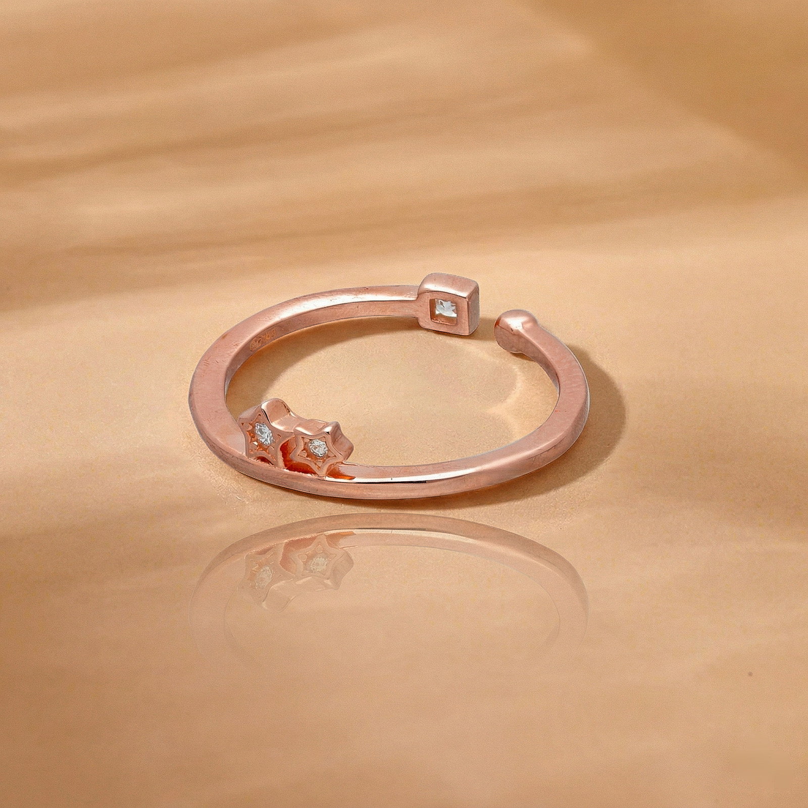 Twin Star Silver Ring