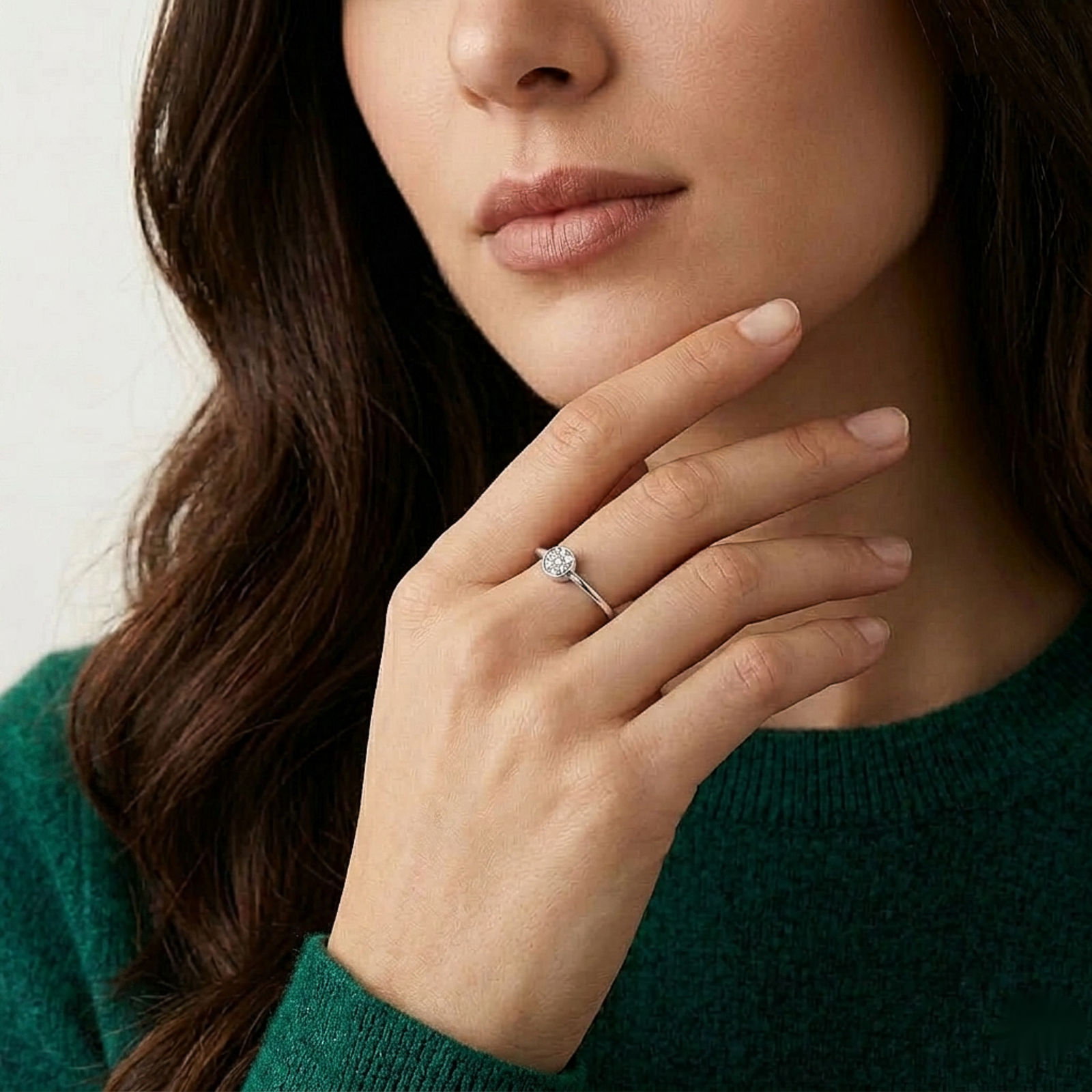 Celestial Bloom Silver Ring