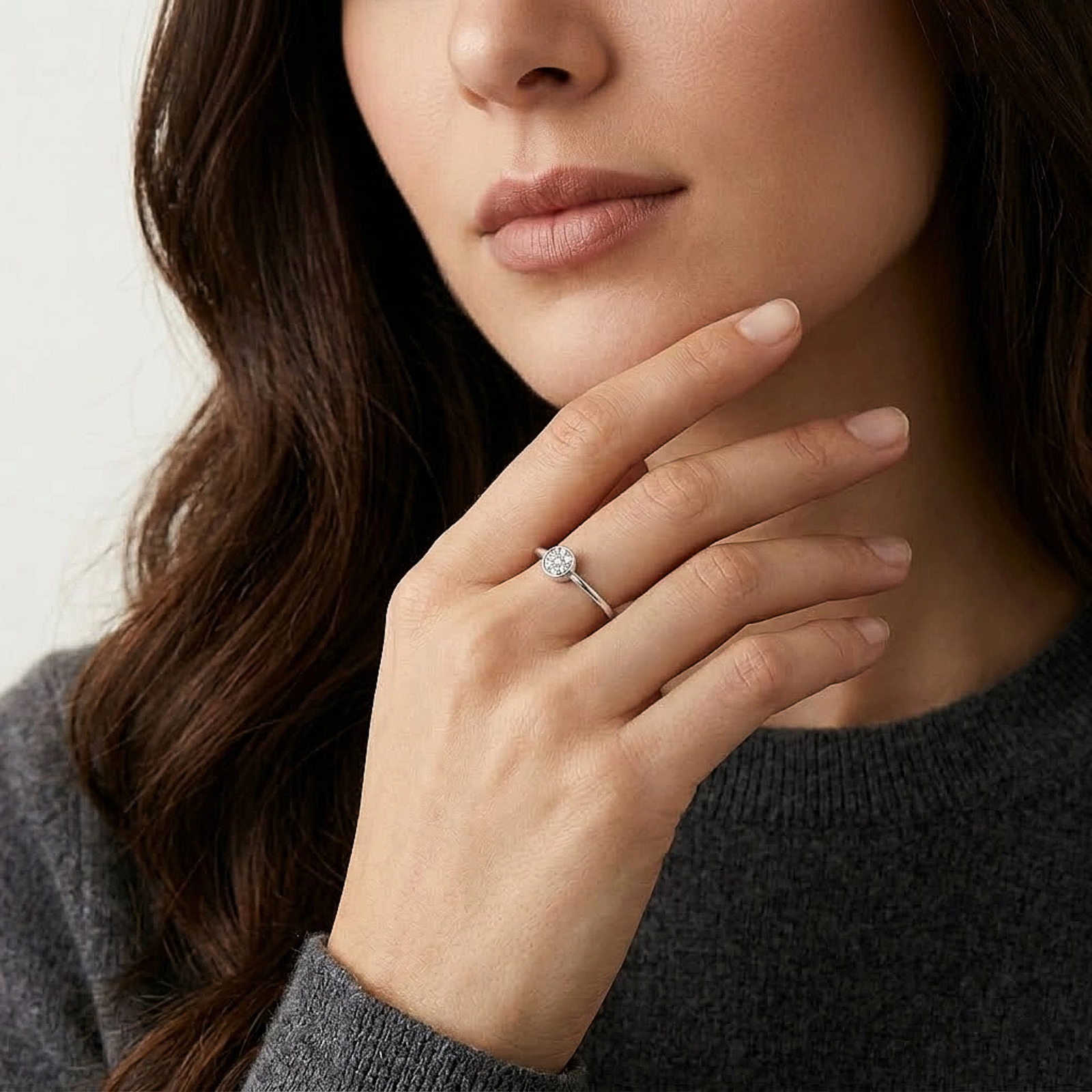 Celestial Bloom Silver Ring