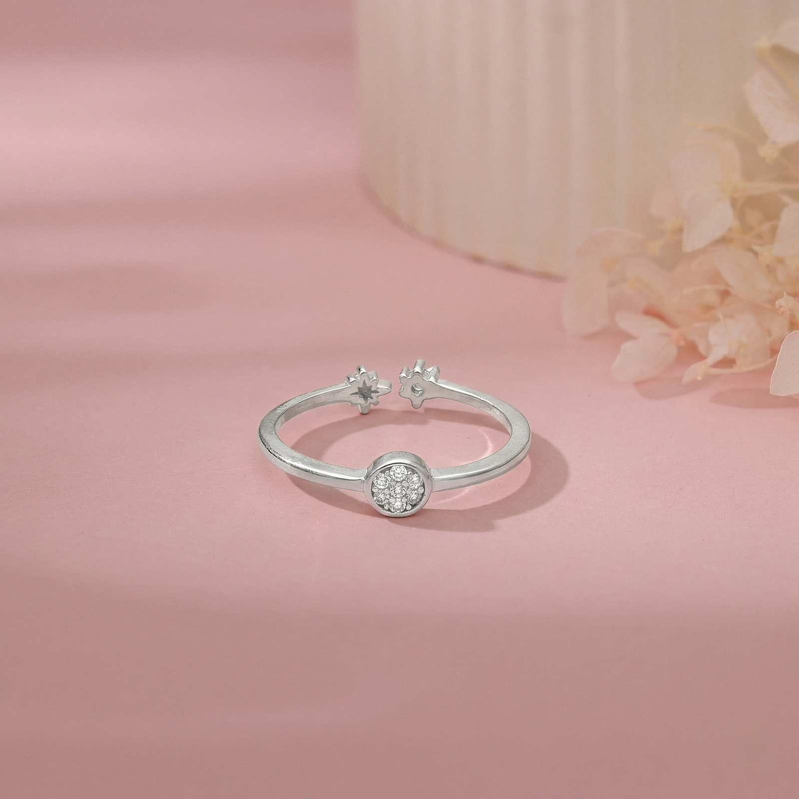 Celestial Bloom Silver Ring
