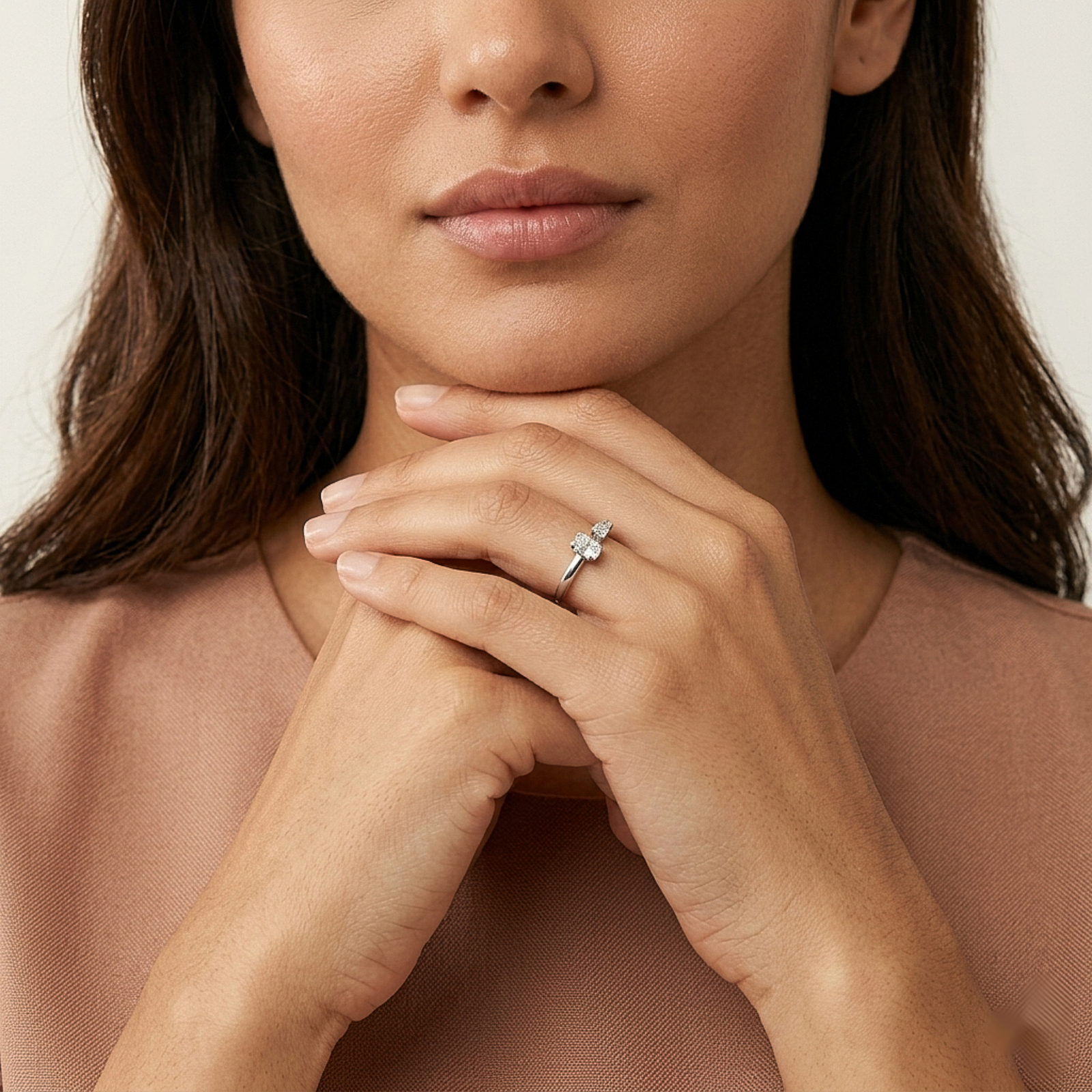 Radiant Open Silver Ring