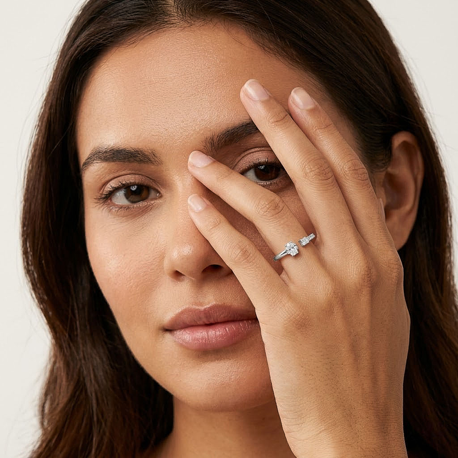 Radiant Open Silver Ring