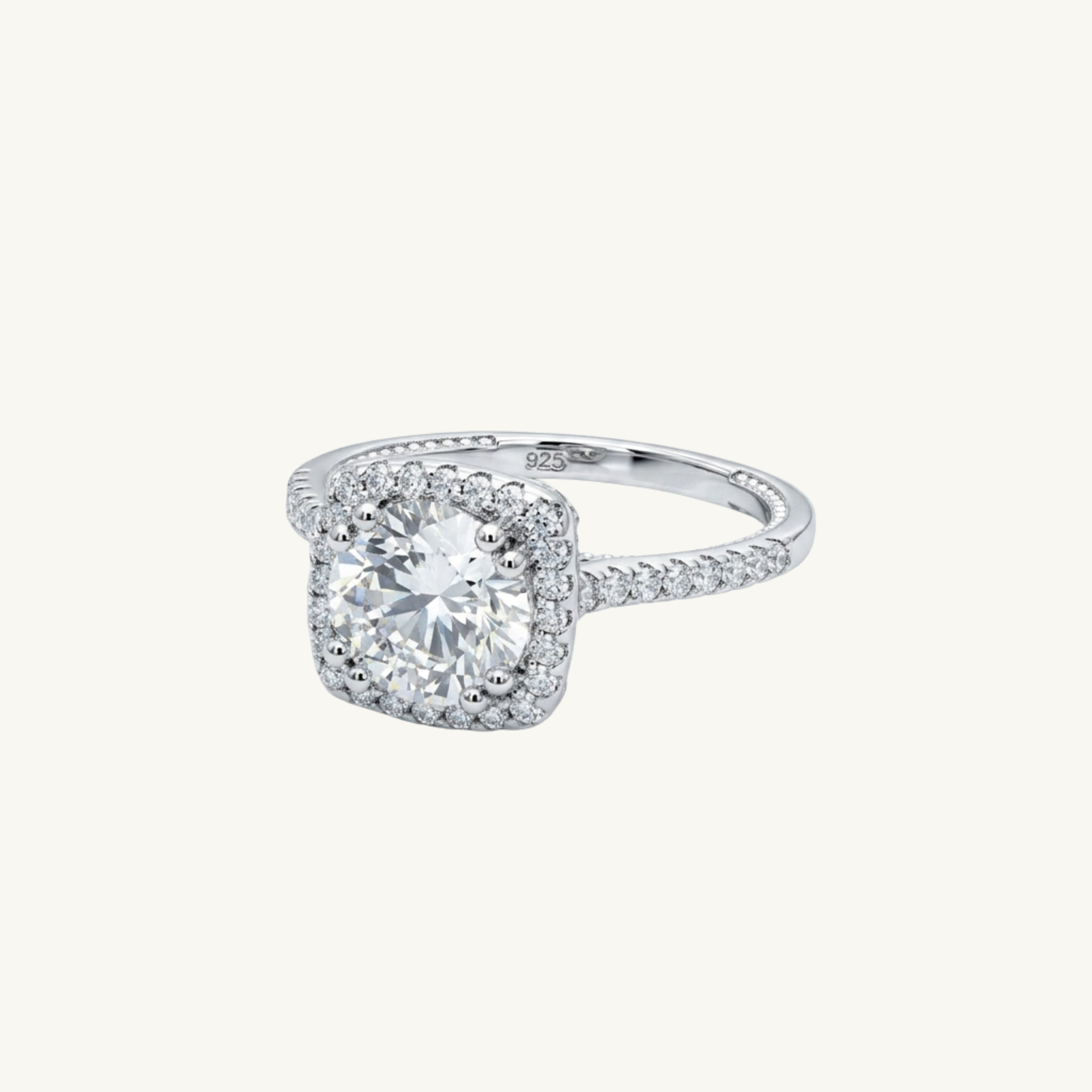 Royal Halo Silver Ring