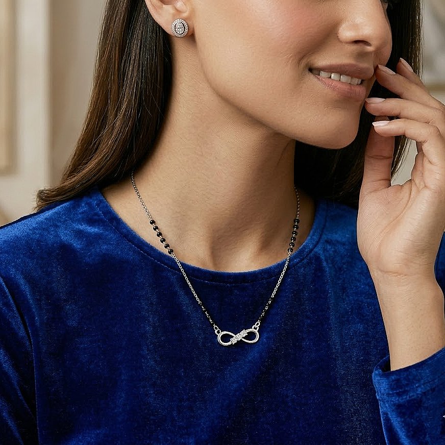 Infinity Silver Mangalsutra