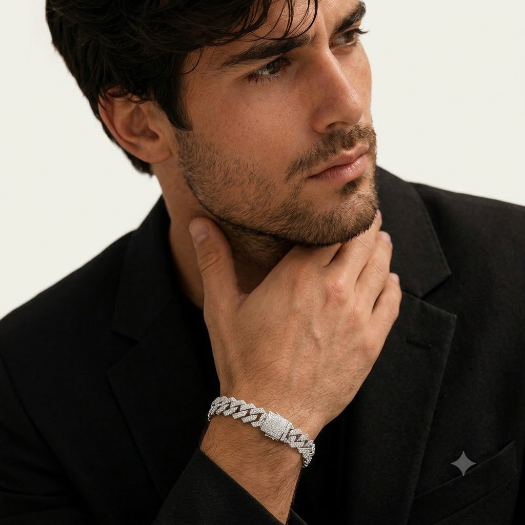Iced Cuban Luxe Men's Bracelet